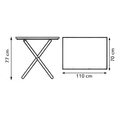 [PRÉ-BLACK FRIDAY] - Kit de Mesa Dobrável 110x70cm, 6 Cadeiras dobrável, Heineken IMBUIA- Madeira maciça - Casa da Mesa