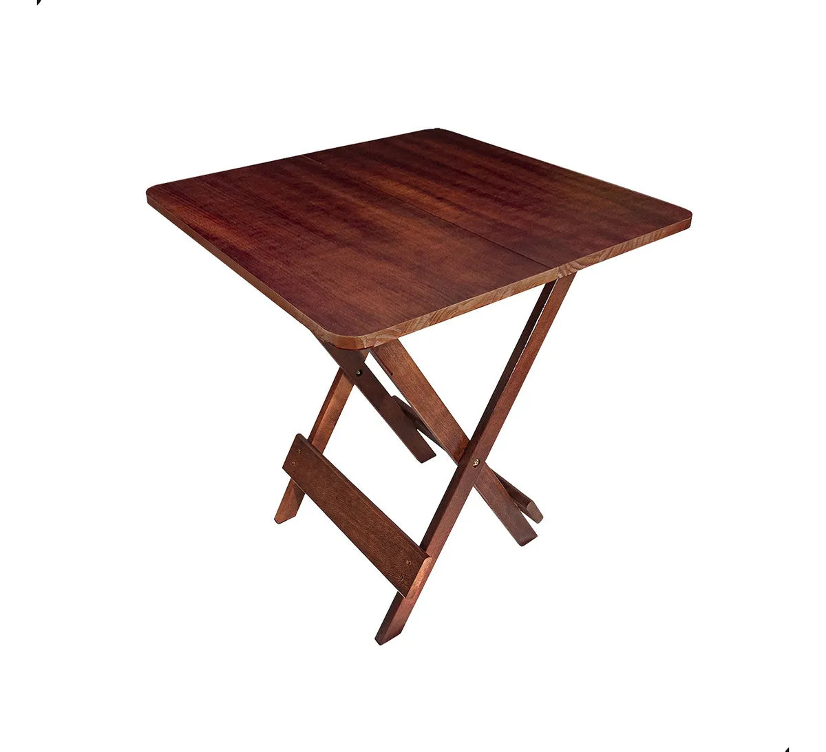 [PRÉ-BLACK FRIDAY] - Kit Mesa dobrável 70X70cm, 4 Cadeiras dobráveis de madeira - IMBUA - Casa da Mesa