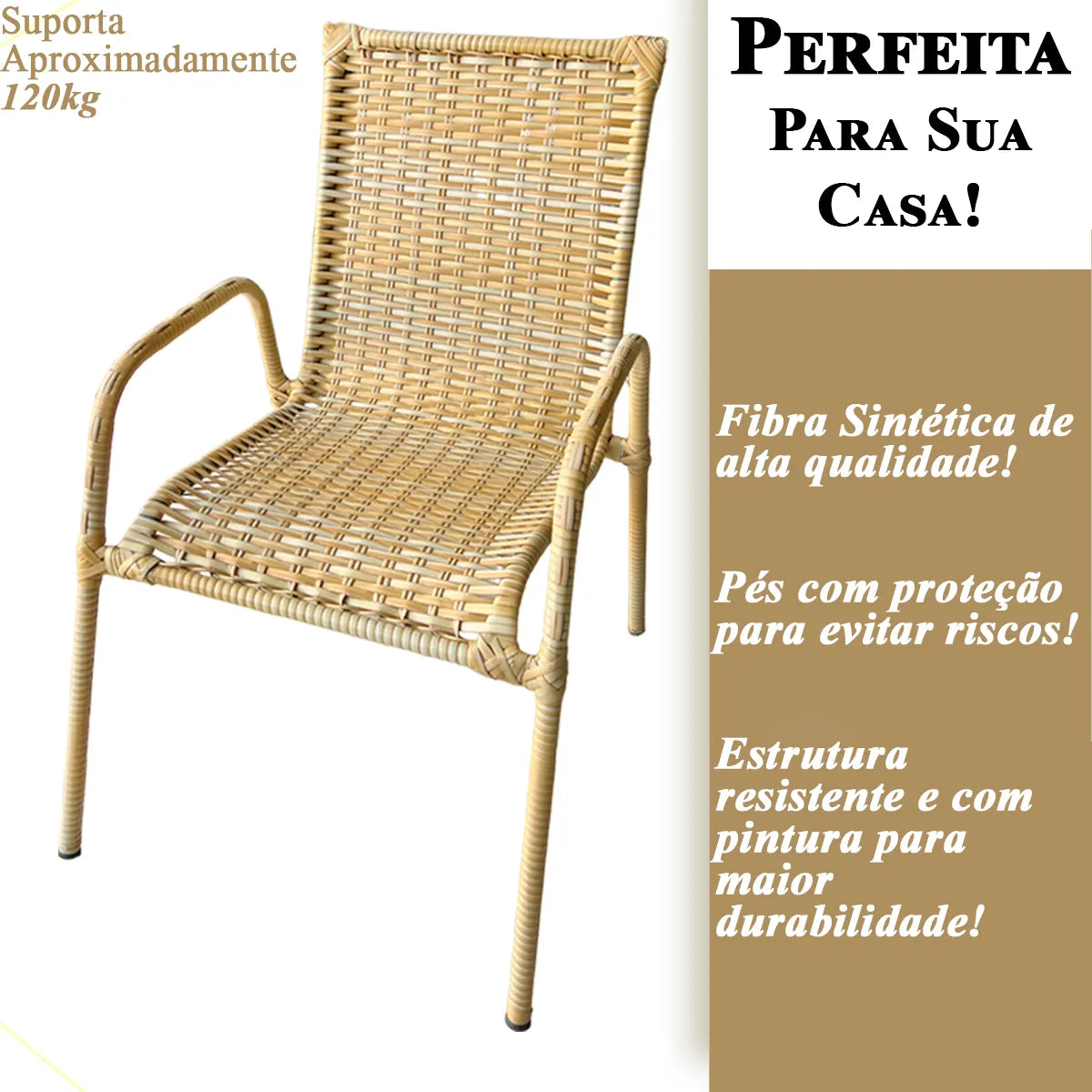 [PRÉ-BLACK FRIDAY] - Kit 4 Cadeiras TRAMA, Fibra Junto Alta Qualidade 86cm Amarelo Claro + 1 Mesa brinde - CASA DA MESA