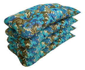 [PRÉ-BLACK FRIDAY] - KIT 1 Namoradeira, 2 Cadeiras Completo flor azul bonito+ Brinde 1 Mesa Centro, 4 Almofadas P/ Jardim - CASA DA MESA