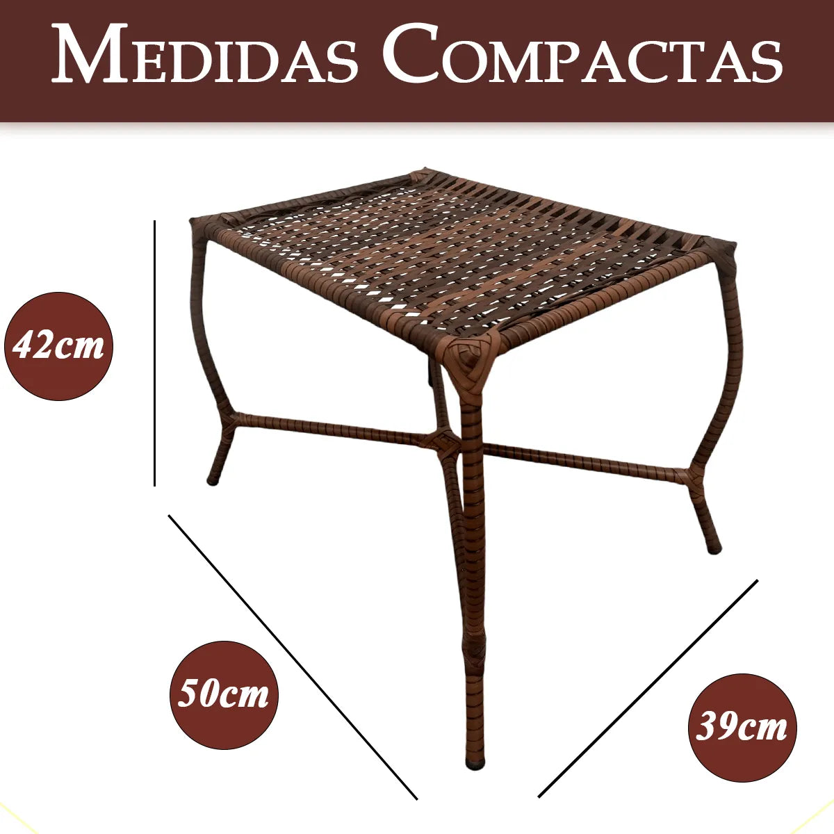 [PRÉ-BLACK FRIDAY] - Kit com 4 cadeiras de Fibra JUNCO Sintética de alta qualidade + 1 Mesa de fibra Brinde, Cor: AMÊNDOAS CHOCOLATE