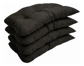 [PRÉ-BLACK FRIDAY] - KIT 1 Namoradeira, 2 Cadeiras Completo PRETO + Brinde 1 Mesa Centro, 4 Almofadas P/ Jardim - CASA DA MESA