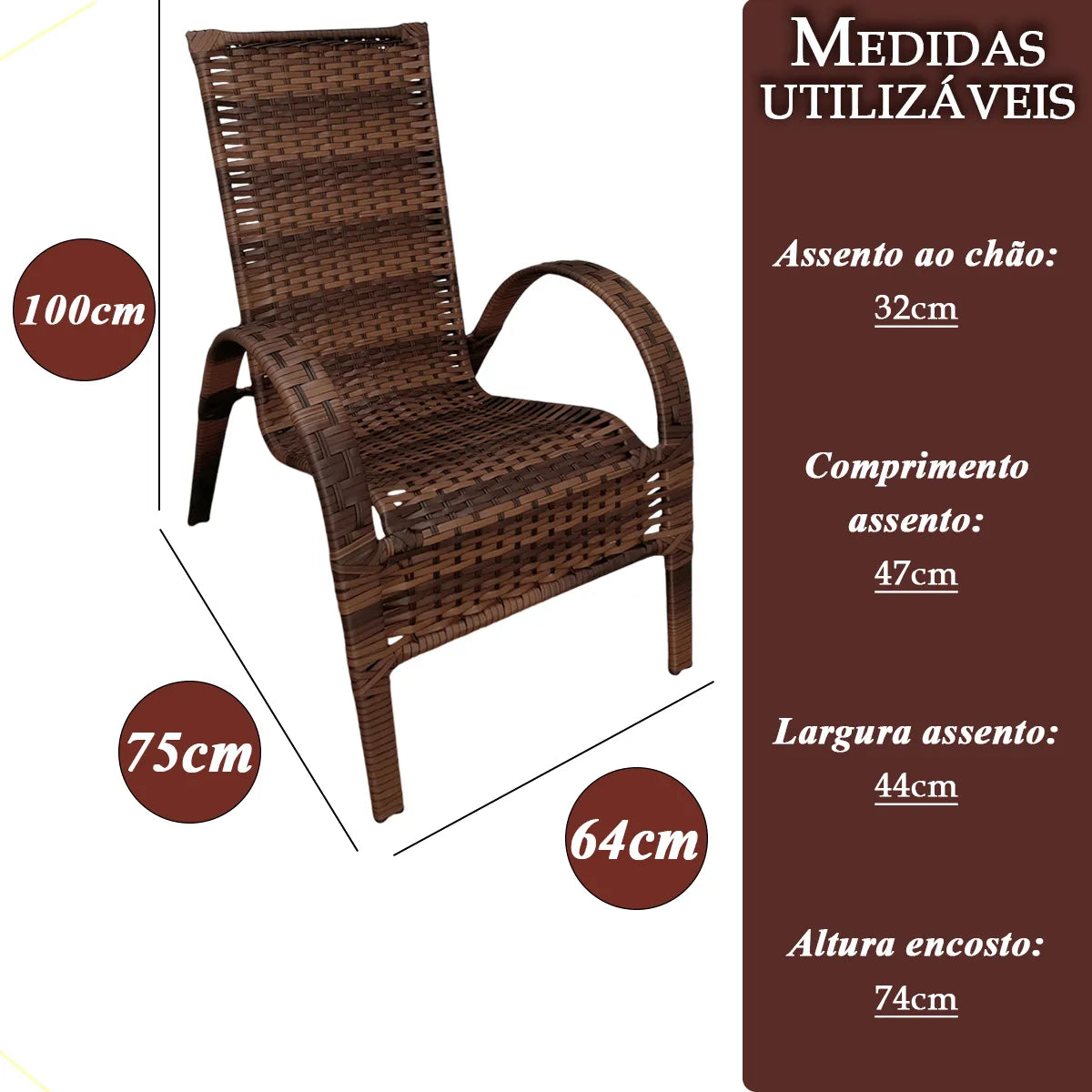 [PRÉ-BLACK FRIDAY] - Kit com 4 cadeiras de Fibra JUNCO Sintética de alta qualidade + 1 Mesa de fibra Brinde, Cor: AMÊNDOAS CHOCOLATE