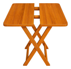 [PRÉ-BLACK FRIDAY] - Kit de Mesa Dobrável, 4 Cadeiras dobrável - MEL - Madeira maciça