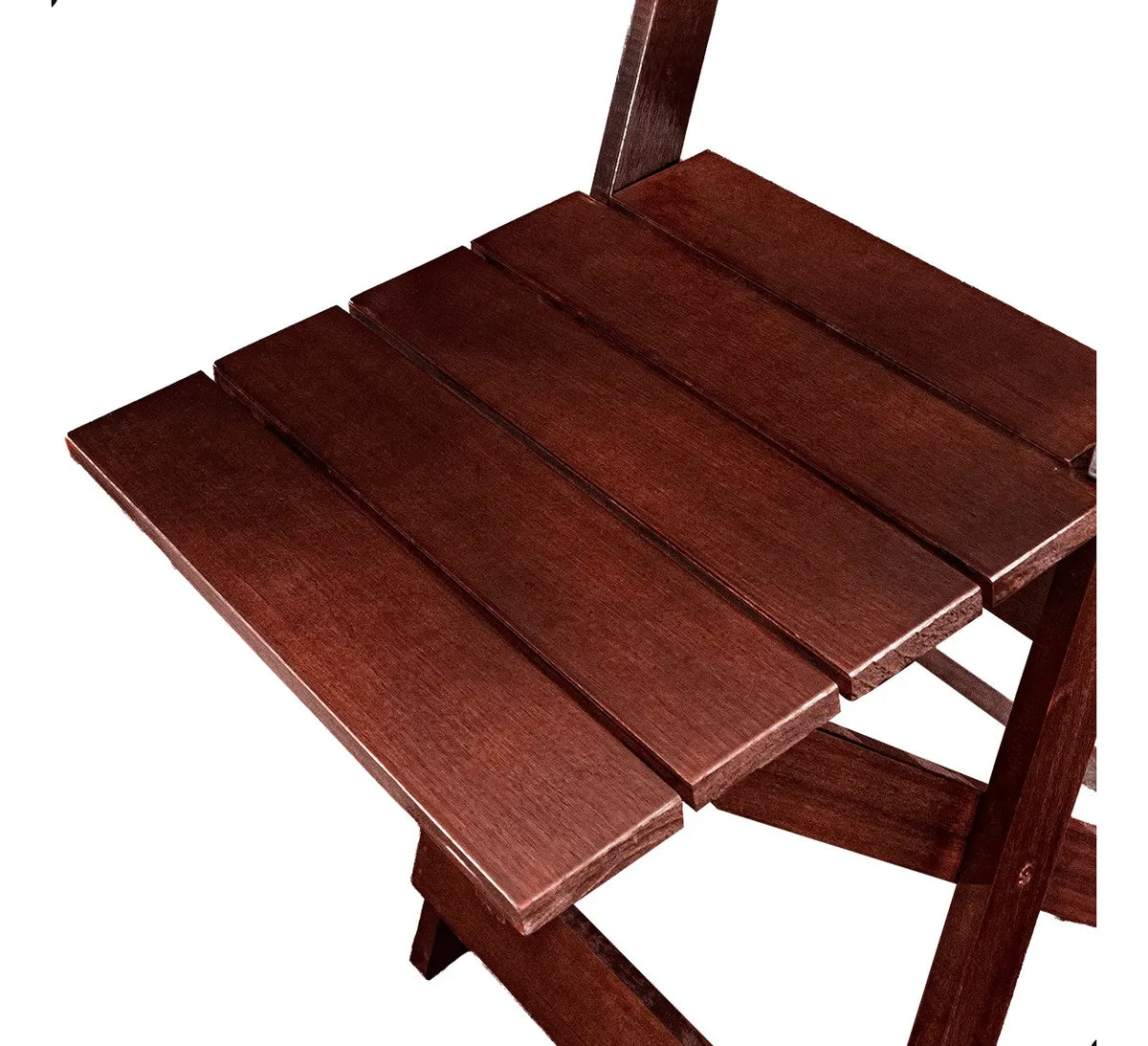 [PRÉ-BLACK FRIDAY] - Kit Mesa dobrável 70X70cm, 4 Cadeiras dobráveis de madeira - IMBUA - Casa da Mesa