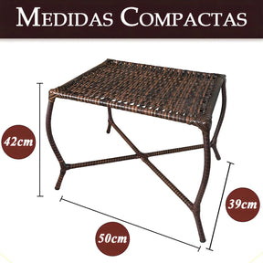 [PRÉ-BLACK FRIDAY] - Kit 4 Cadeiras TRAMA, Fibra Junto Alta Qualidade 86cm Amêndoa Castanho + 1 Mesa brinde - CASA DA MESA