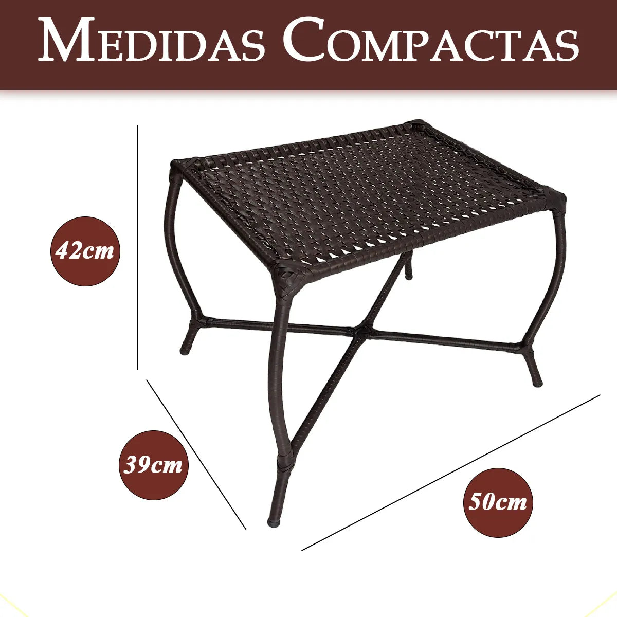 [PRÉ-BLACK FRIDAY] - Kit com 4 cadeiras de Fibra JUNCO Sintética de alta qualidade + 1 Mesa de fibra Brinde, Cor: TABACO