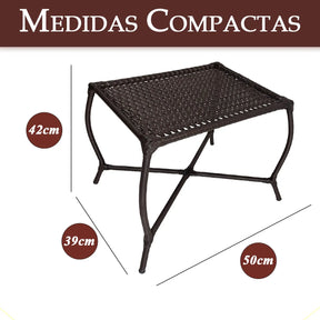 [PRÉ-BLACK FRIDAY] - Kit com 4 cadeiras de Fibra JUNCO Sintética de alta qualidade + 1 Mesa de fibra Brinde, Cor: TABACO